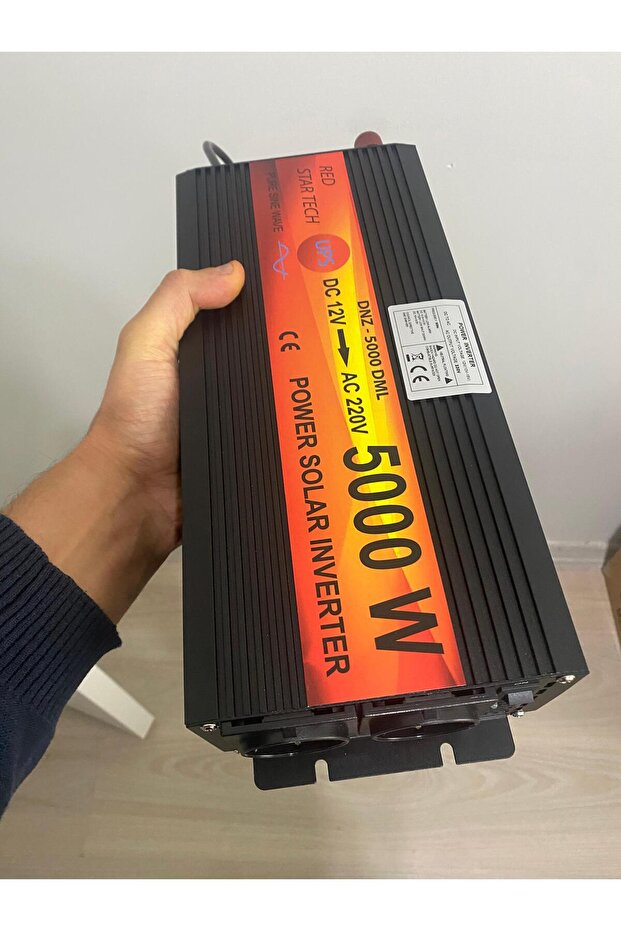 Akü şarj eder. UPS INVERTER 5000 watt tam sinüs 12-220 çevirici - 1