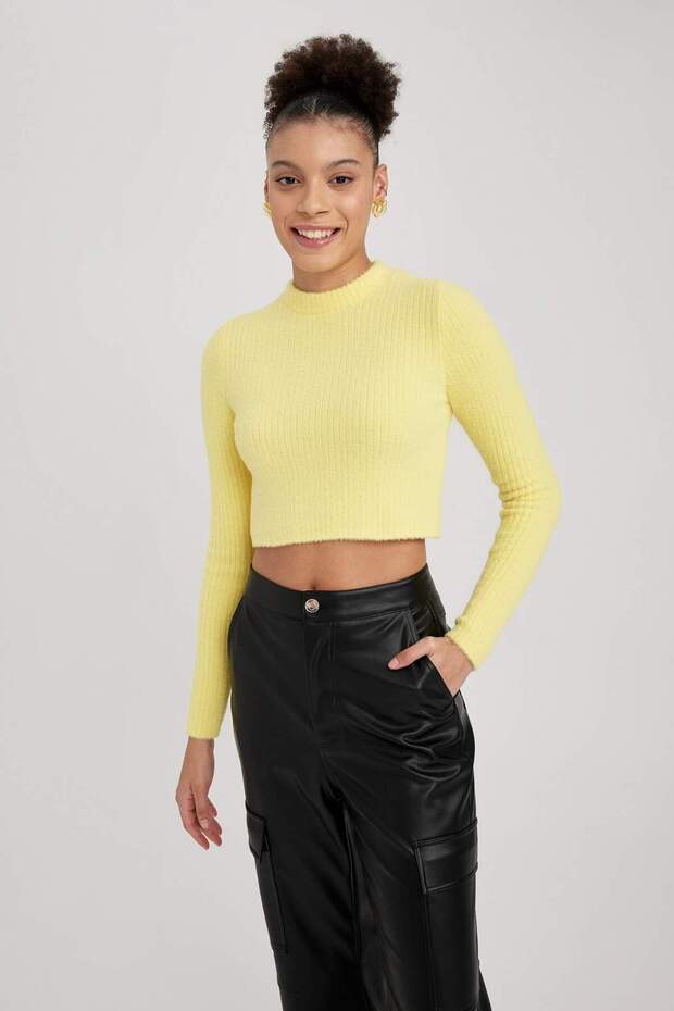 Coool Regular Fit Strickpullover mit Rundhalsausschnitt A2013AX23WN - 5