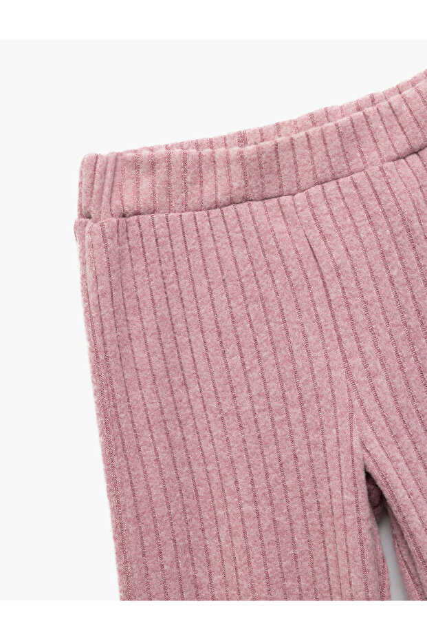 Viscose Blended Basic Leggings with Elastic Waist - 3