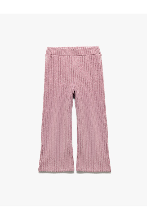 Viscose Blended Basic Leggings with Elastic Waist - 1