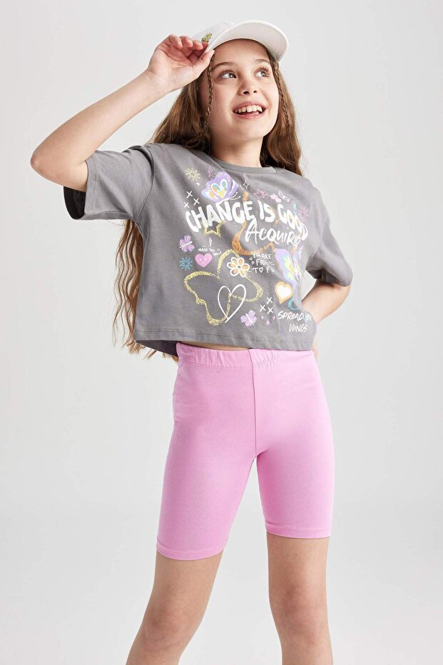 Kız Çocuk Biker Basic Tayt J3485A623HS - 5