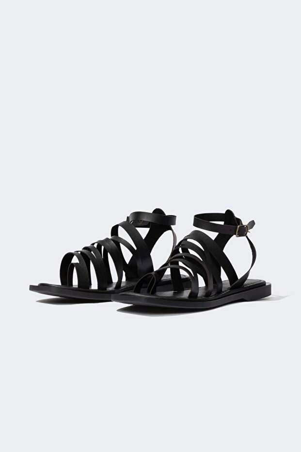 Women's Flat Sole Double Straps Sandals Z9083Az23Sm