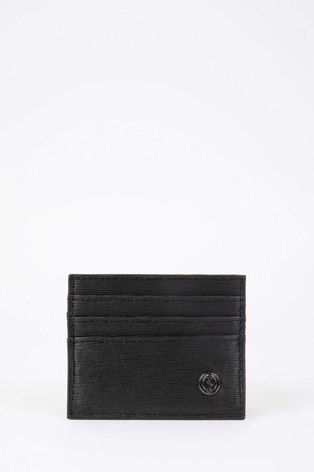 Men's Faux Leather Business Card Holder Wallet A1139Axns