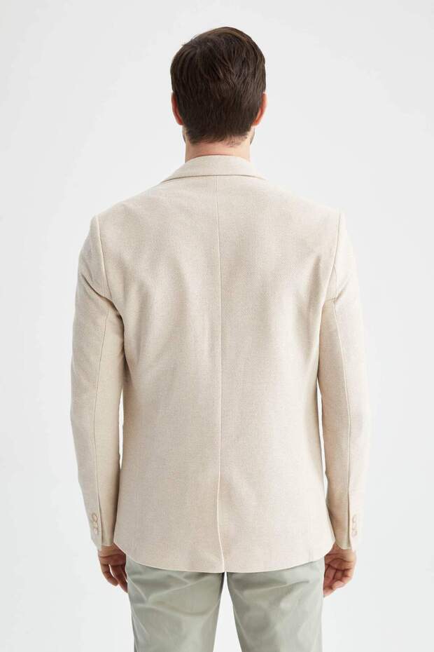 Slim Fit Lined Blazer Jacket X4977Az22Sm - 7