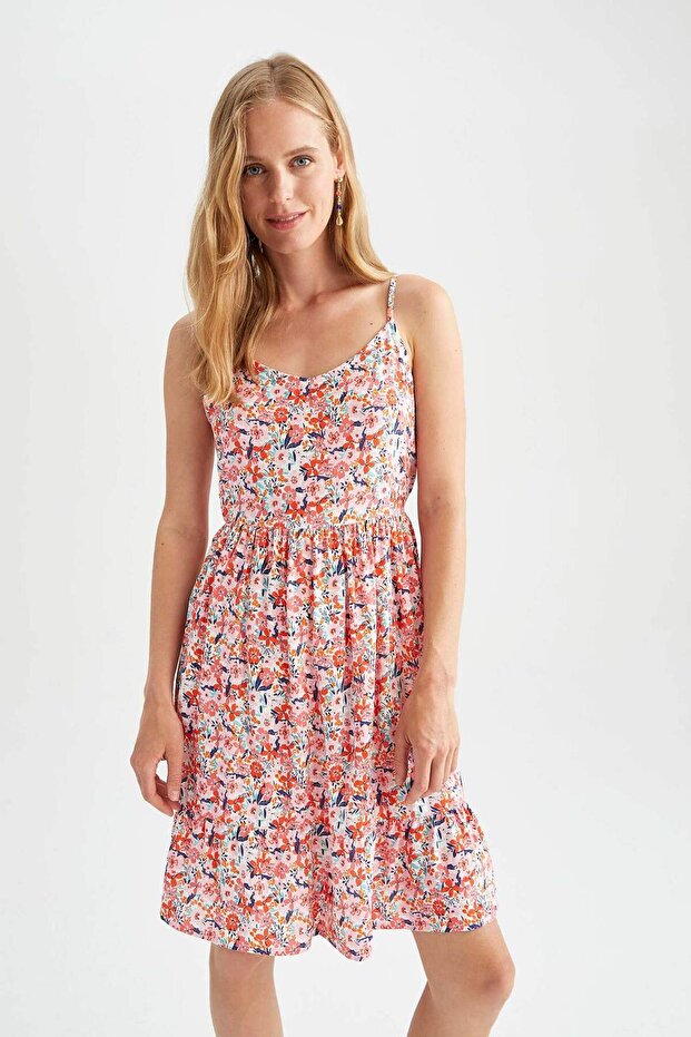 Mini Kısa Kollu Elbise - 3