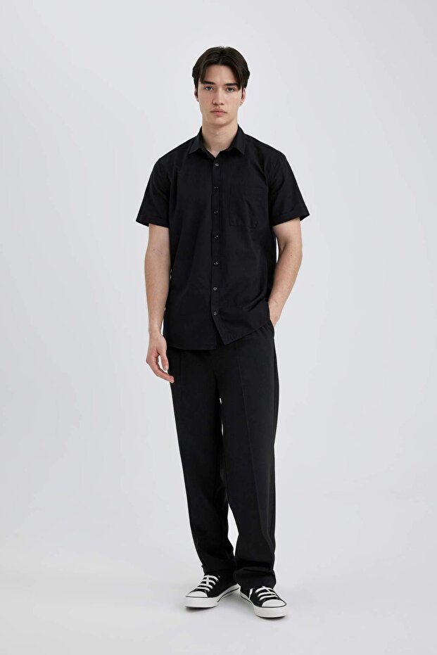Slim Fit Basic Kısa Kollu Gömlek R1706AZ22SM - 2