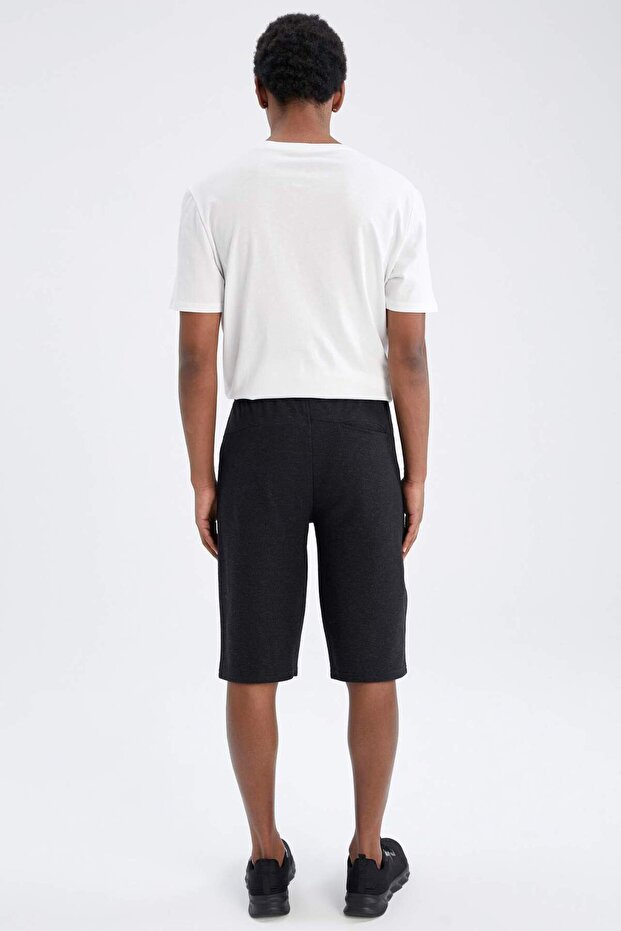 Regular Fit Basic Kapri Ağır Kumaş Şort U8271AZ22SM - 4