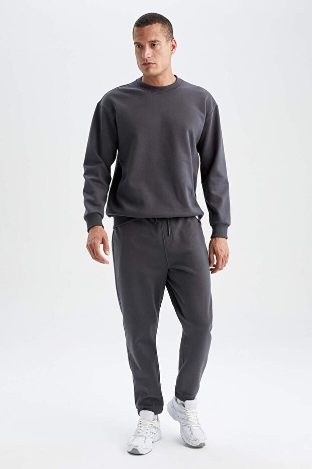 Regular Fit Basic Jogger Sweatpants U7438Azns - 1
