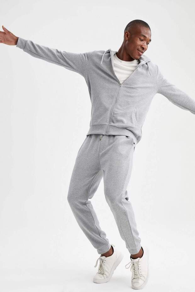Slim Fit Basic Pamuklu Jogger Eşofman Altı N0140AZ21AU - 3