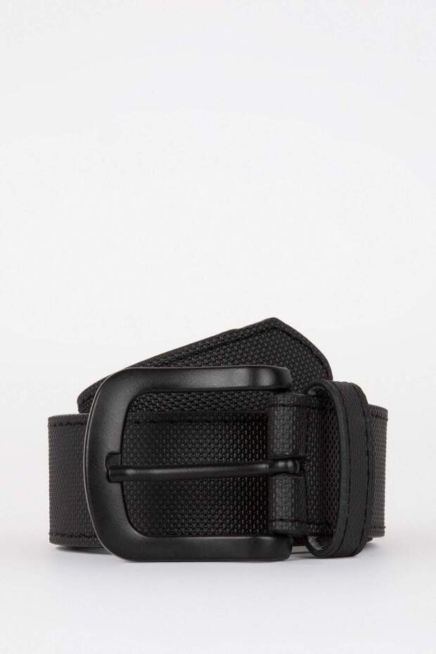 Men's Oval Buckle Faux Leather Jean Belt I S4211Az21Sp