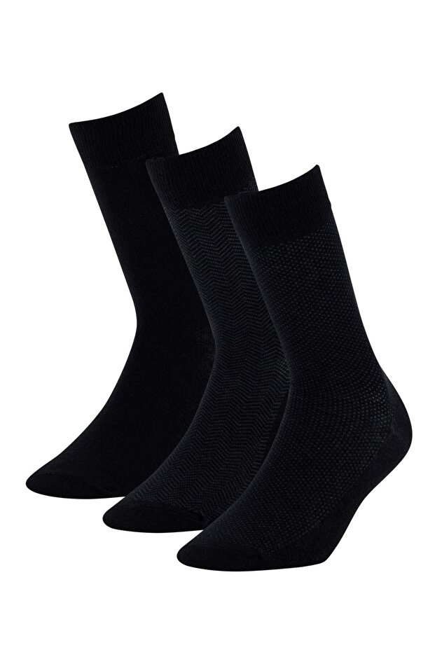 Men's 3-Pack Cotton Long Socks L5922Az21Sp