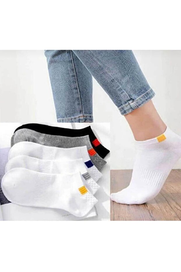 Unisex Cotton Sports & Ankle Socks Set 5 Pairs