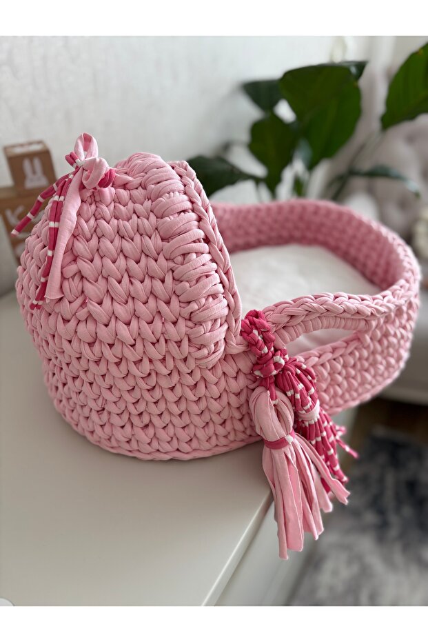 Örgü Oyuncak Puset (Ahşap Taban ) - 2