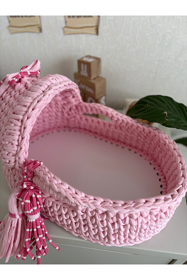 Örgü Oyuncak Puset (Ahşap Taban ) - 4