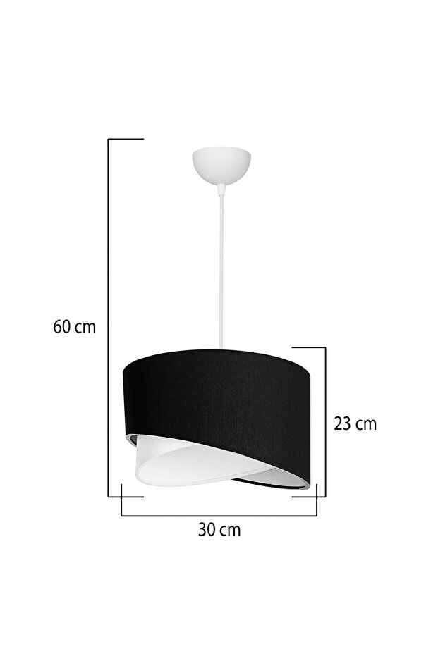 Nilay Tekli Sarkıt Siyah/Beyaz - 3