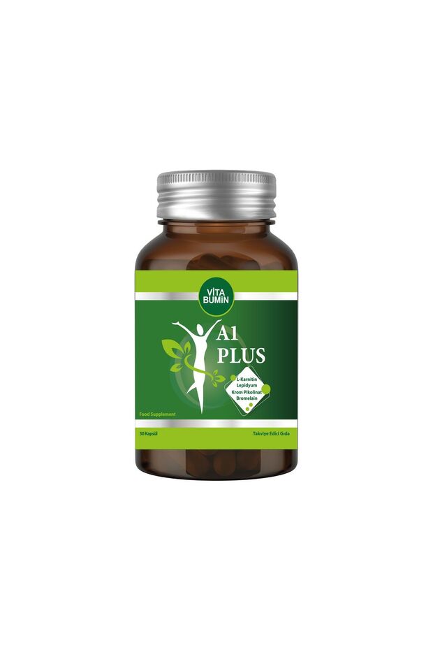 A1 PLUS L-carnitine Lepidium - Bitkisel 30 Kapsül - 3