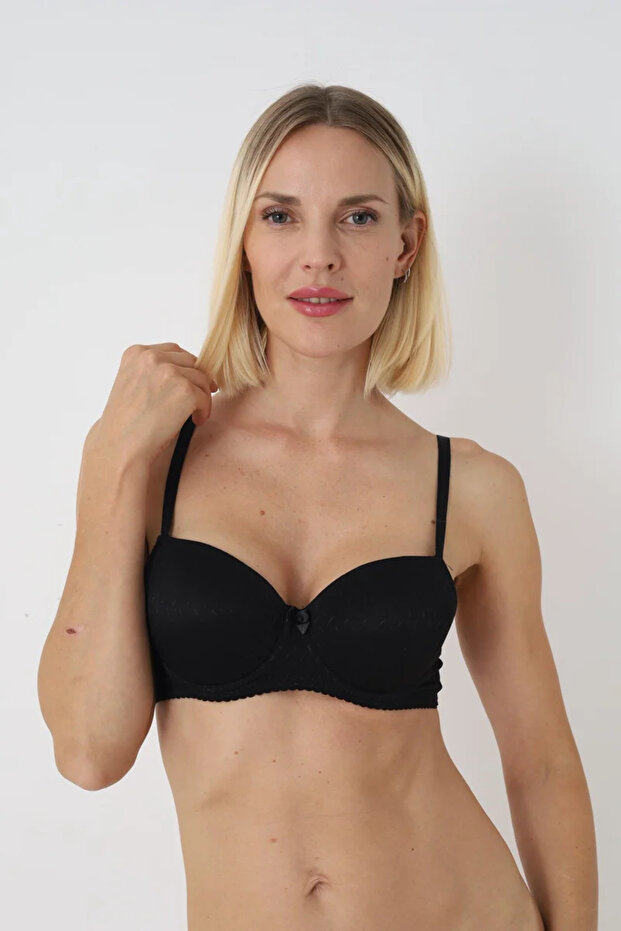 Black Leaf Patterned Empty Unpadded Supportless Cup Bcup Cup - 3