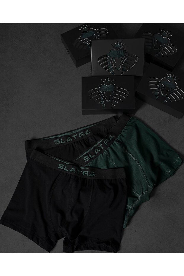 Erkek Basic 3'lü Boxer - Obsidian - 2