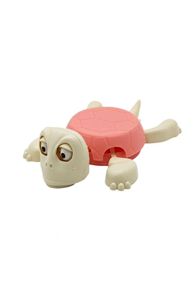 Set of 2 Interactive Turtle Coasters – Funny Eye Opening Cup Pads Cute Home Decor Gift (Pink)
