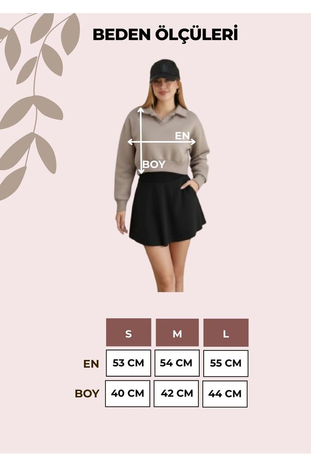 POLO YAKA CROP SWEAT - 4