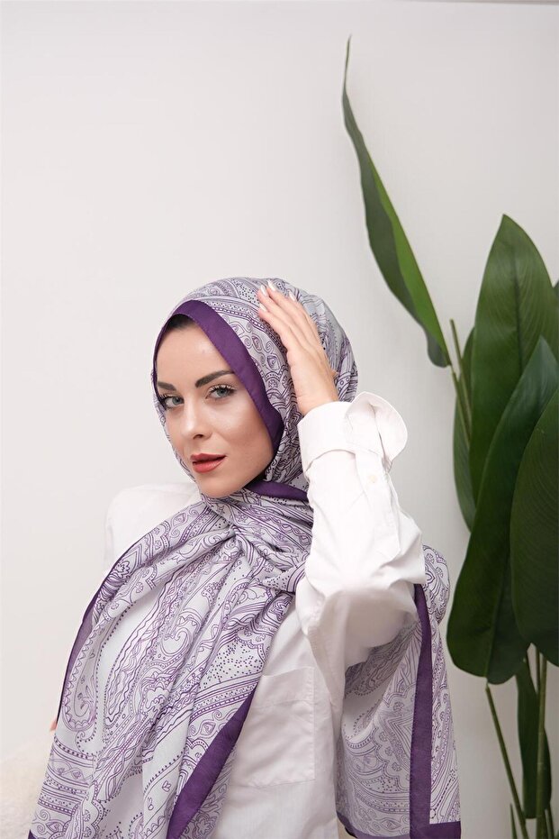 Ethnic Patterned Digital Soft Shawl - 7