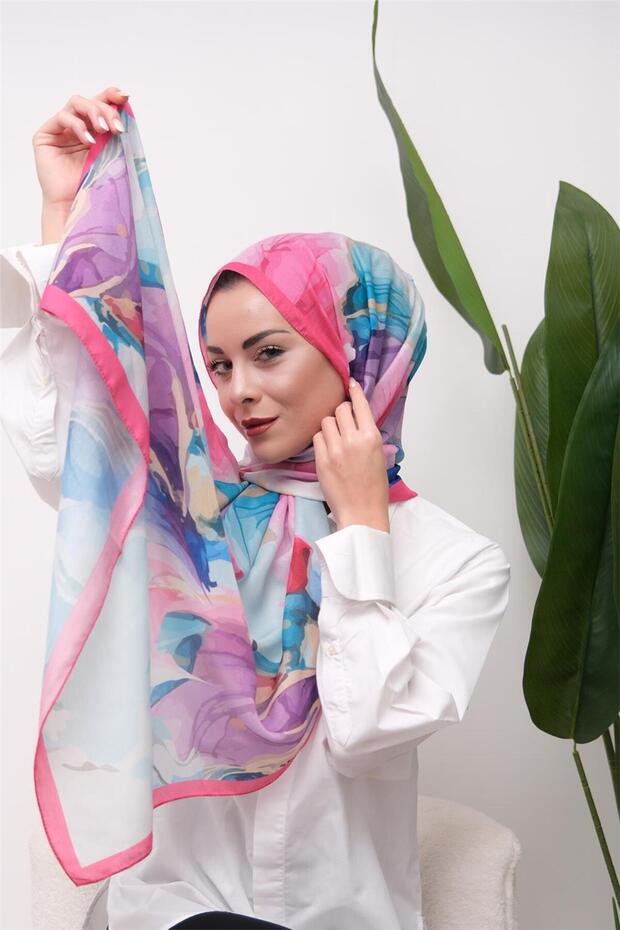 Complex Patterned Digital Soft Shawl - 7