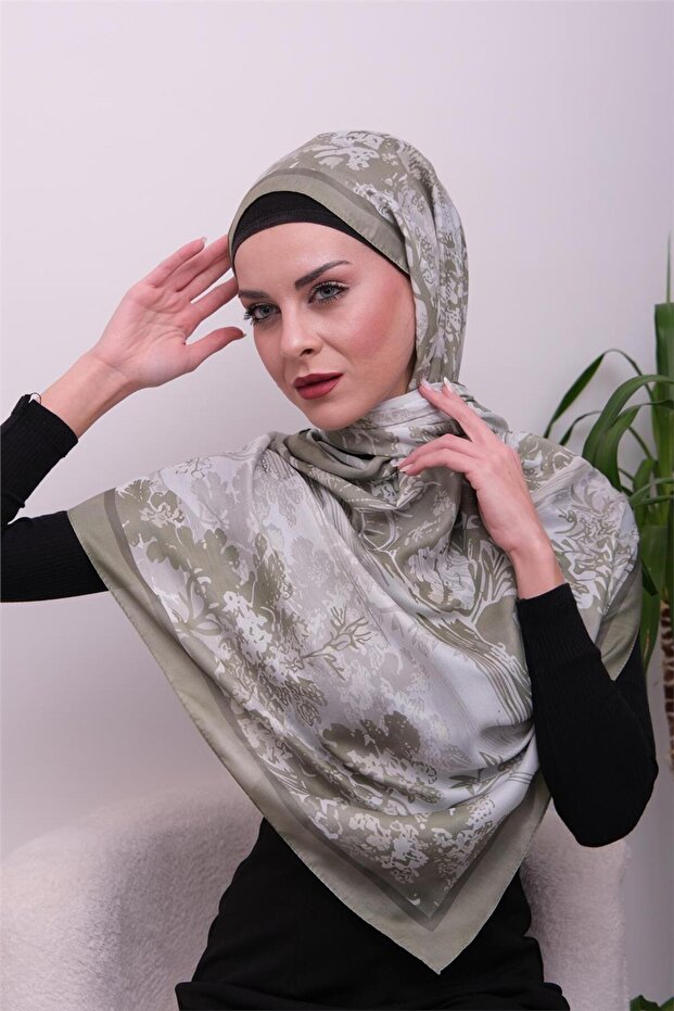 Opal Harmony Patterned Digital Soft Shawl - 3