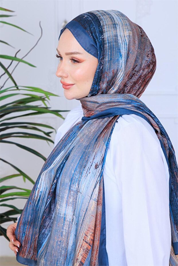 Abstrack Patterned Digital Soft Shawl - 4