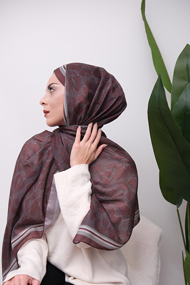 Leopard Patterned Digital Soft Shawl - 2