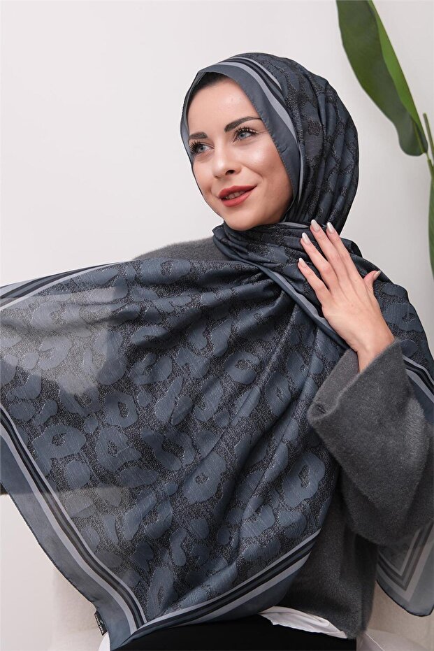 Leopard Patterned Digital Soft Shawl - 3