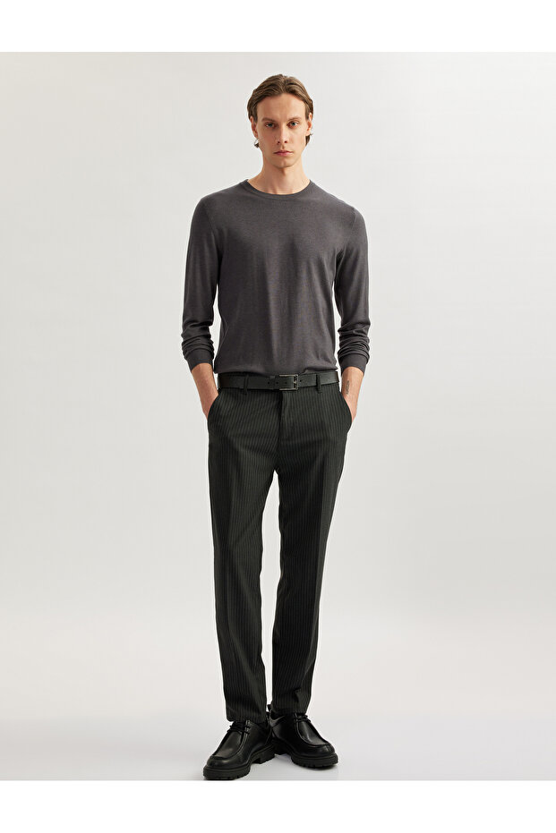 Basic Knitwear Sweatshirt Crew Neck Long Sleeve