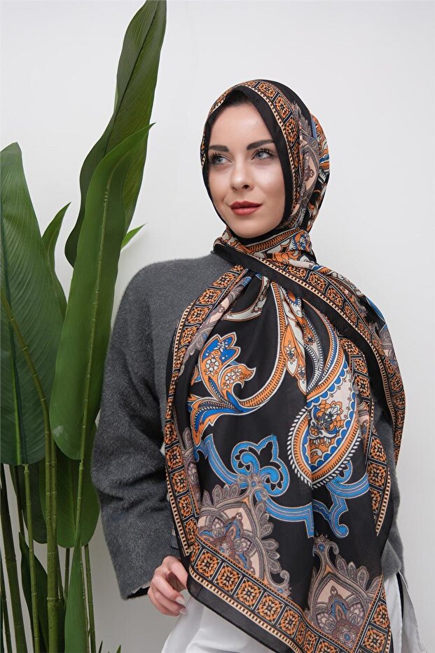 Ethnic Harmony Patterned Digital Soft Shawl - 2