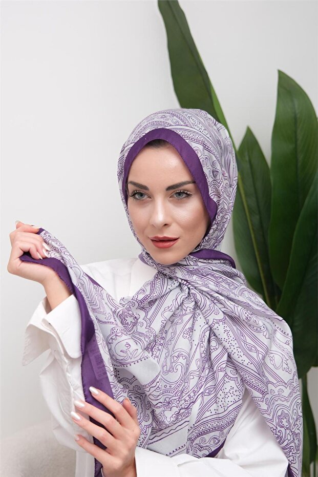 Ethnic Patterned Digital Soft Shawl - 4