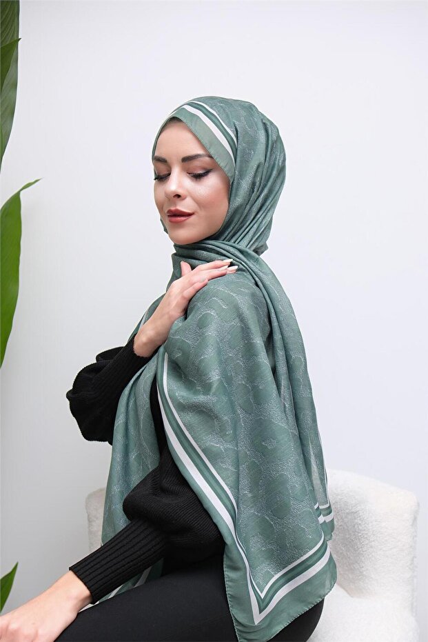 Leopard Patterned Digital Soft Shawl - 8