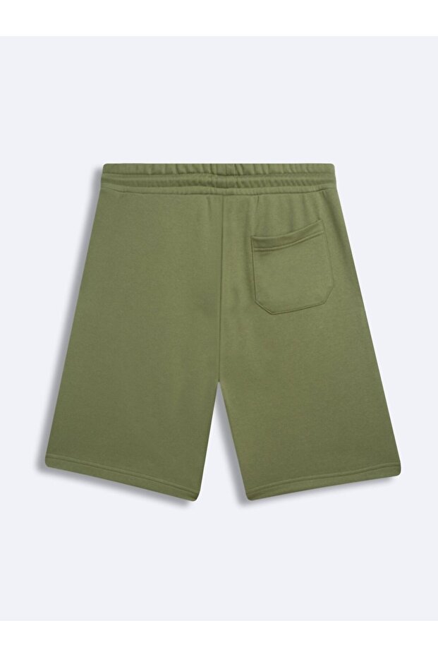 Basic Örme Yeşil Şort - 2