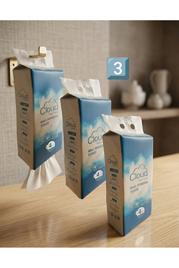Cloud Tissues (3 & 1300) Hotel Tissues for Wall Hanging - 1