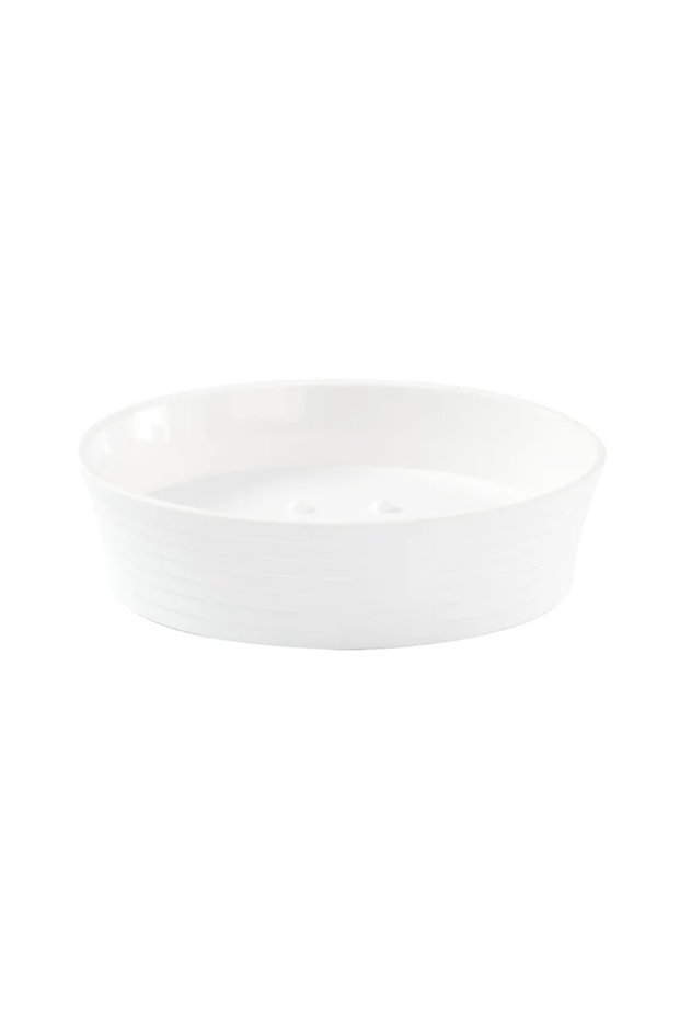 Gom soap dish, plastic, white