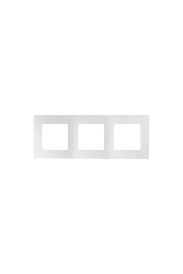 Decorative frame for 3 Niloe modules, white - 1