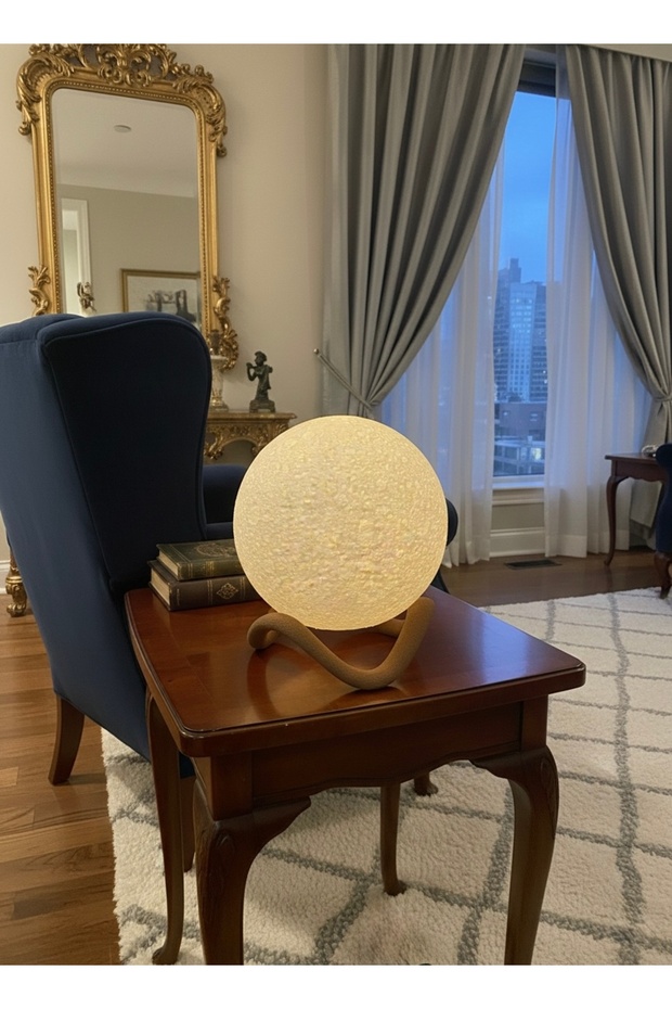 Modern Wave Designed-Moon Lamp - 4