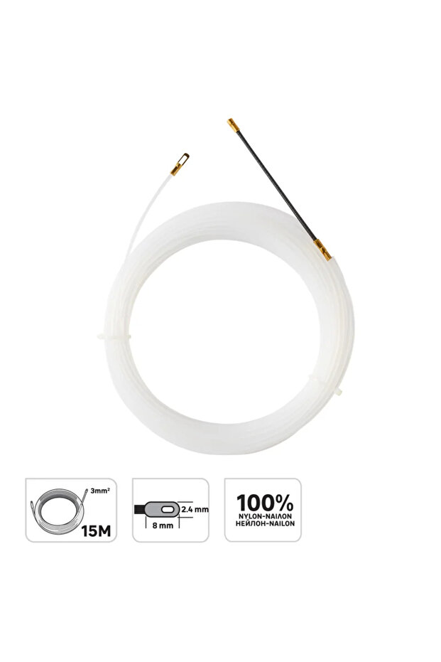 Pulling wire, plastic, L = 15 meters - 3