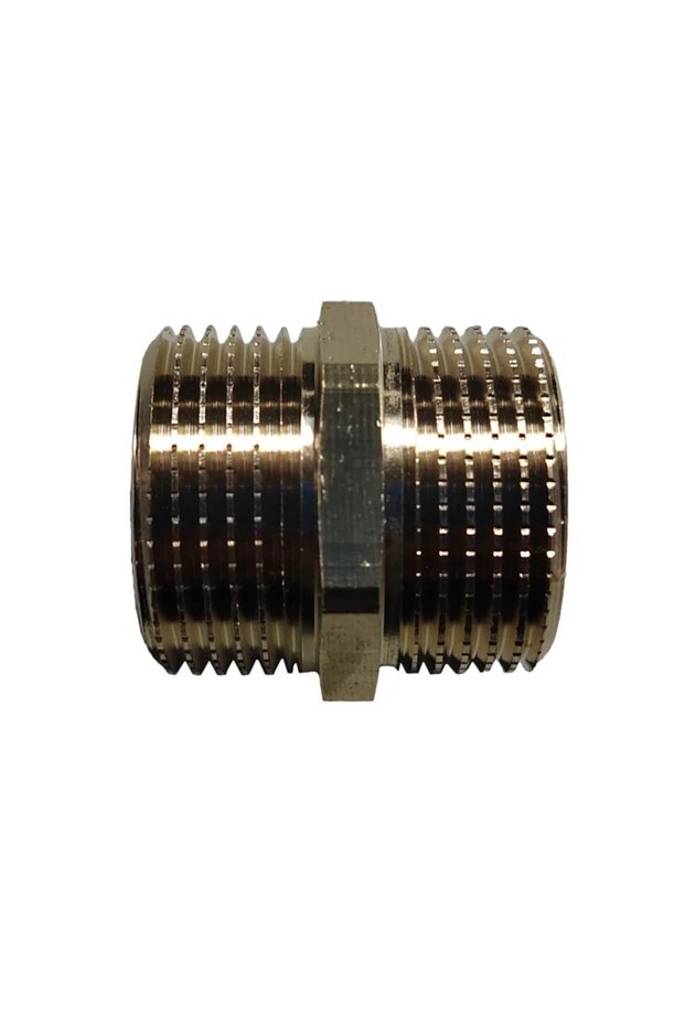 Brass nipple, external thread, 3/4' connection
