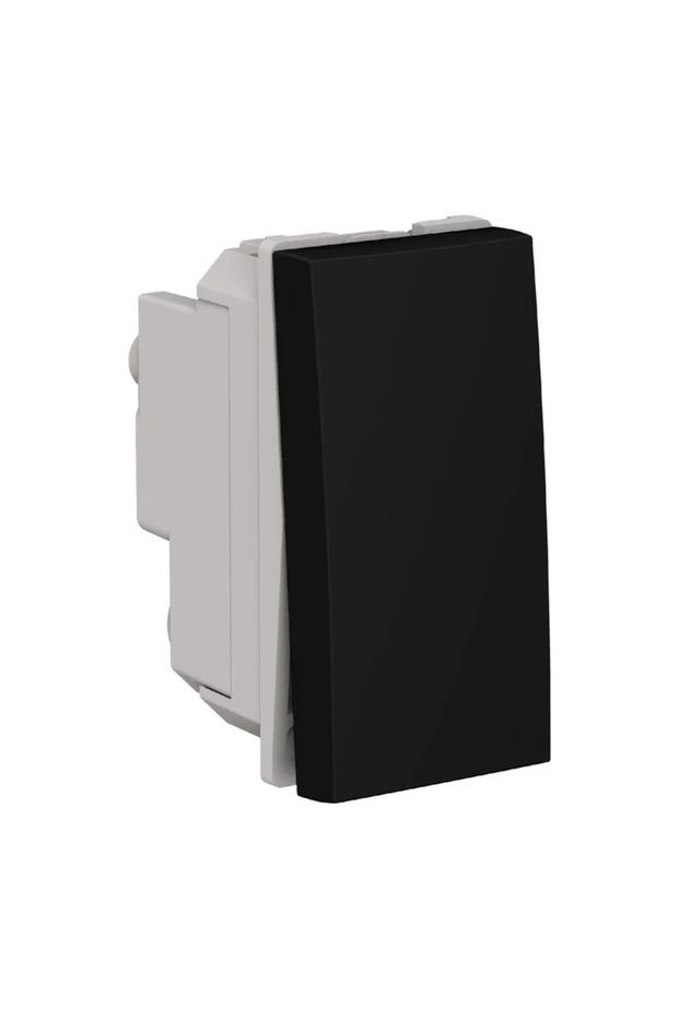 Himel push button, 1 module, black