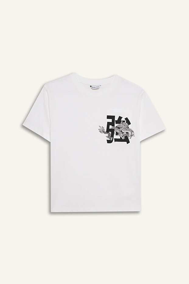100% Cotton Printed T-Shirt for Boys G7468A826Sm