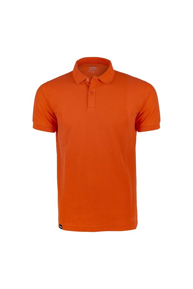 Deepraw Men's Polo T-Shirt - Orange