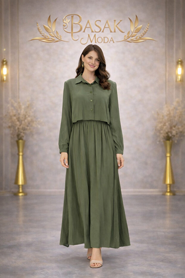 MK MODA YELEKLİ ELBİSE - 1