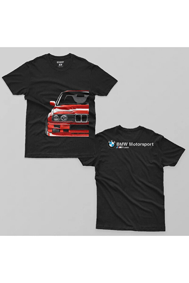 تي شيرت رجالي من Bmw Red E30 M3 Drift Car