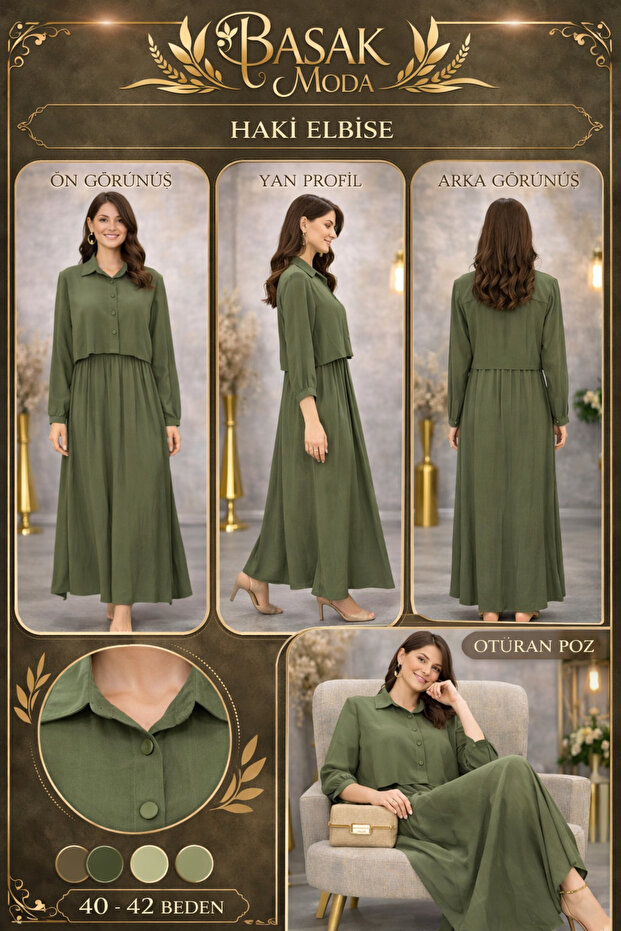 MK MODA YELEKLİ ELBİSE - 5