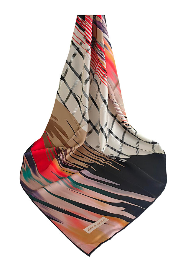 Silk K Crepe Satin Scarf 2026 Summer Season 9151230-312