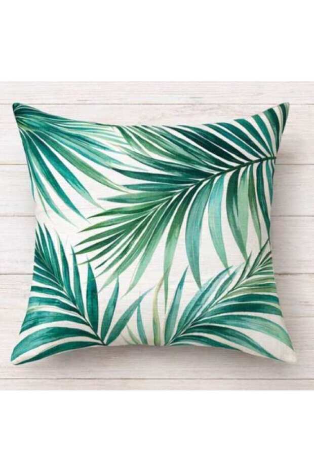 Yaz Iconic Symbol De Patterned I Invisible Zipper Kı Cushion Cover Oltuk Ya Pillowcase Akım(1 Piece)