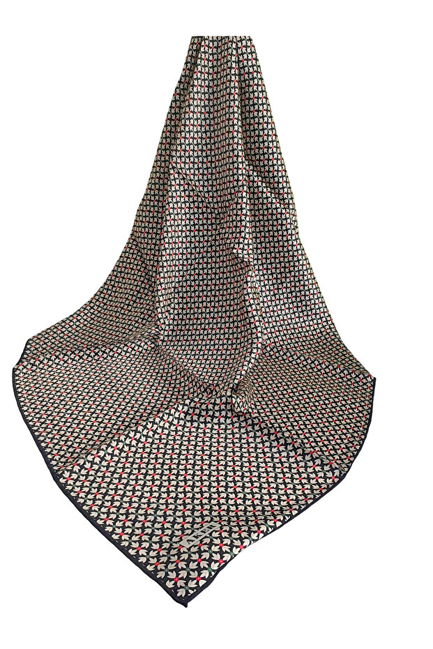 Silk K Crepe Satin Scarf 2026 Summer Season 9121701-312